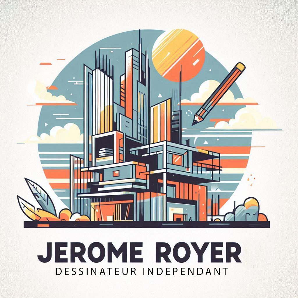 logo de jérôme royer dessinateur en batiment
